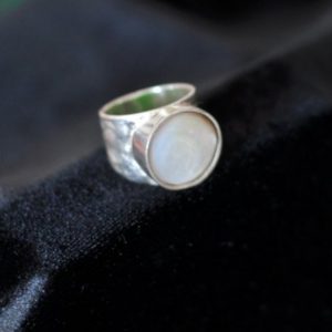 Anillo Plata 1000K y nácar
