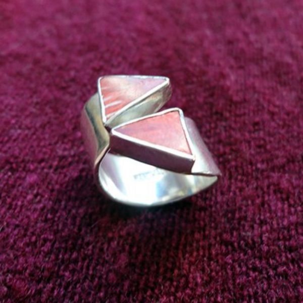 Anillo de Plata y spondylus rojo Anillo de Plata y spondylus rojo