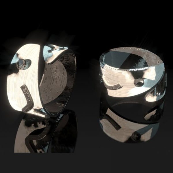 Anillo de Plata Serpiente Negra Anillo de Plata Serpiente Negra