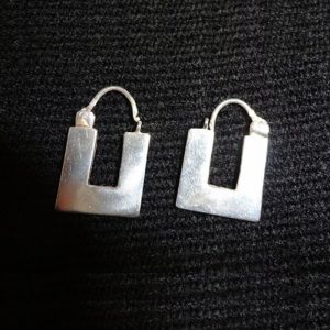 Aretes de Plata Candado