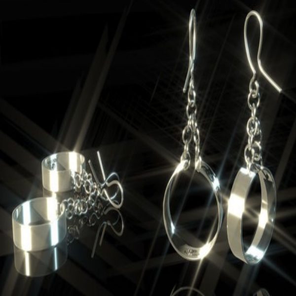 Aretes de Plata con Argolla plana