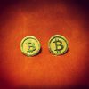 Aretes de oro Bitcoin