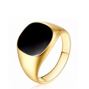 Anillo de graduación Oro 18K con ónix