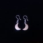Aretes de Plata media Luna
