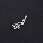 "Estambul" Dije de Plata Pura en forma de Flor