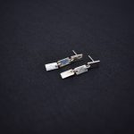 "Praga" Aretes de Plata Pura en Terminado Martillado