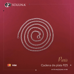 "Paris" Cadena de Plata 925
