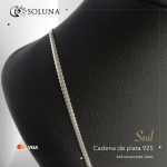 "Seúl" Cadena de Plata 925