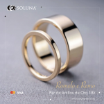 "Romolo e Remo" Par de Anillos de Oro 18k