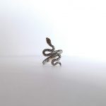"Vala" Anillo de plata 999k en forma de serpiente