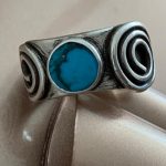 “Claridad” Anillo de plata 999 y turquesa celeste