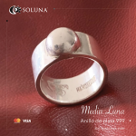 “Media Luna” Anillo de plata 999