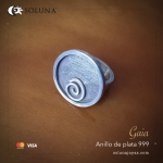 "Gaia" Anillo de plata 999