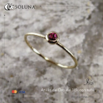 "Isis” Anillo de Oro de 18k con rubí