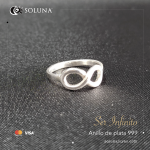 “Ser infinito” Anillo de plata 999