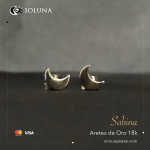 "Sabina" Aretes de oro 18k