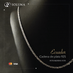 "Ecuador" Cadena de plata 925