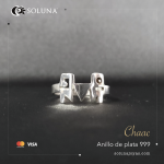 "Chaac" Anillo de plata 999