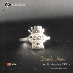 "Diablo Huma" Anillo de plata 999