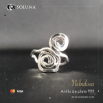 "Nebulosa" Anillo de plata 999