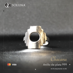 "Chakana" Anillo de plata 999
