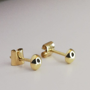 "Gaia" Aretes esféricos en Oro 18k tipo topo